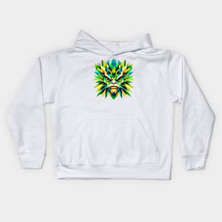 Geometric Kappa: Japanese Mythology Art Kids Hoodie